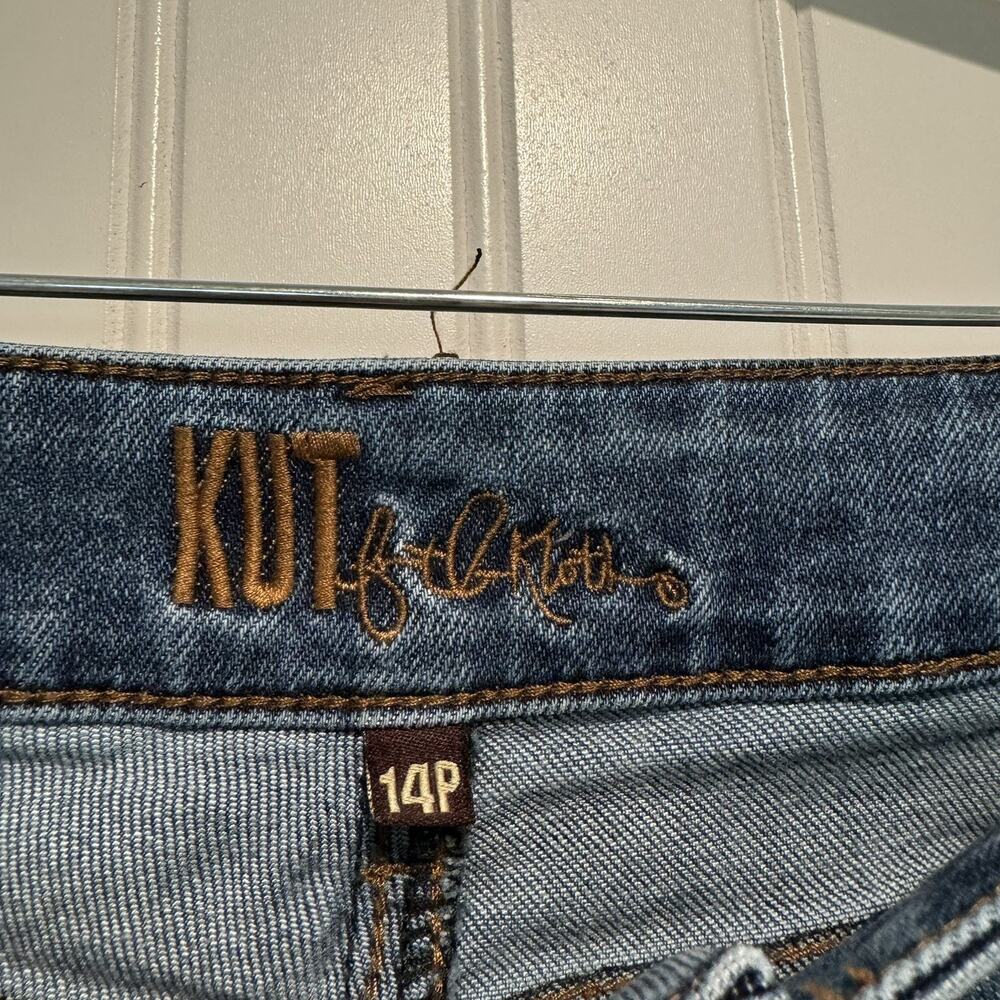 Kut From The Kloth Lucy High Rise Wide Leg Jeans Size 14 Petite - Picture 4 of 7